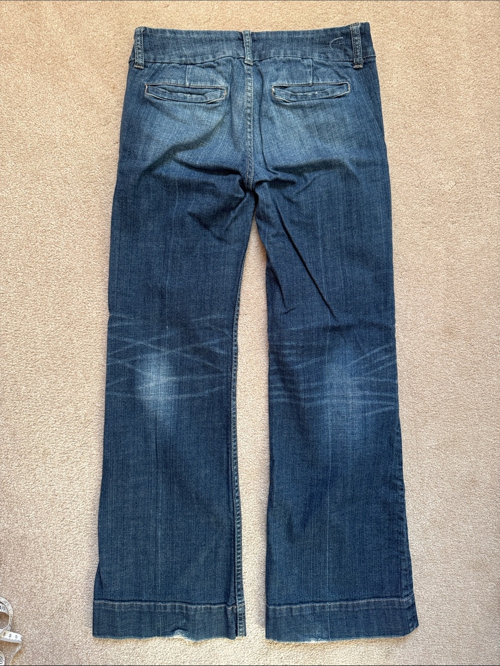 American Eagle Outfitters Flare Jeans in Dark Blue Wash - Picture 2 of 6